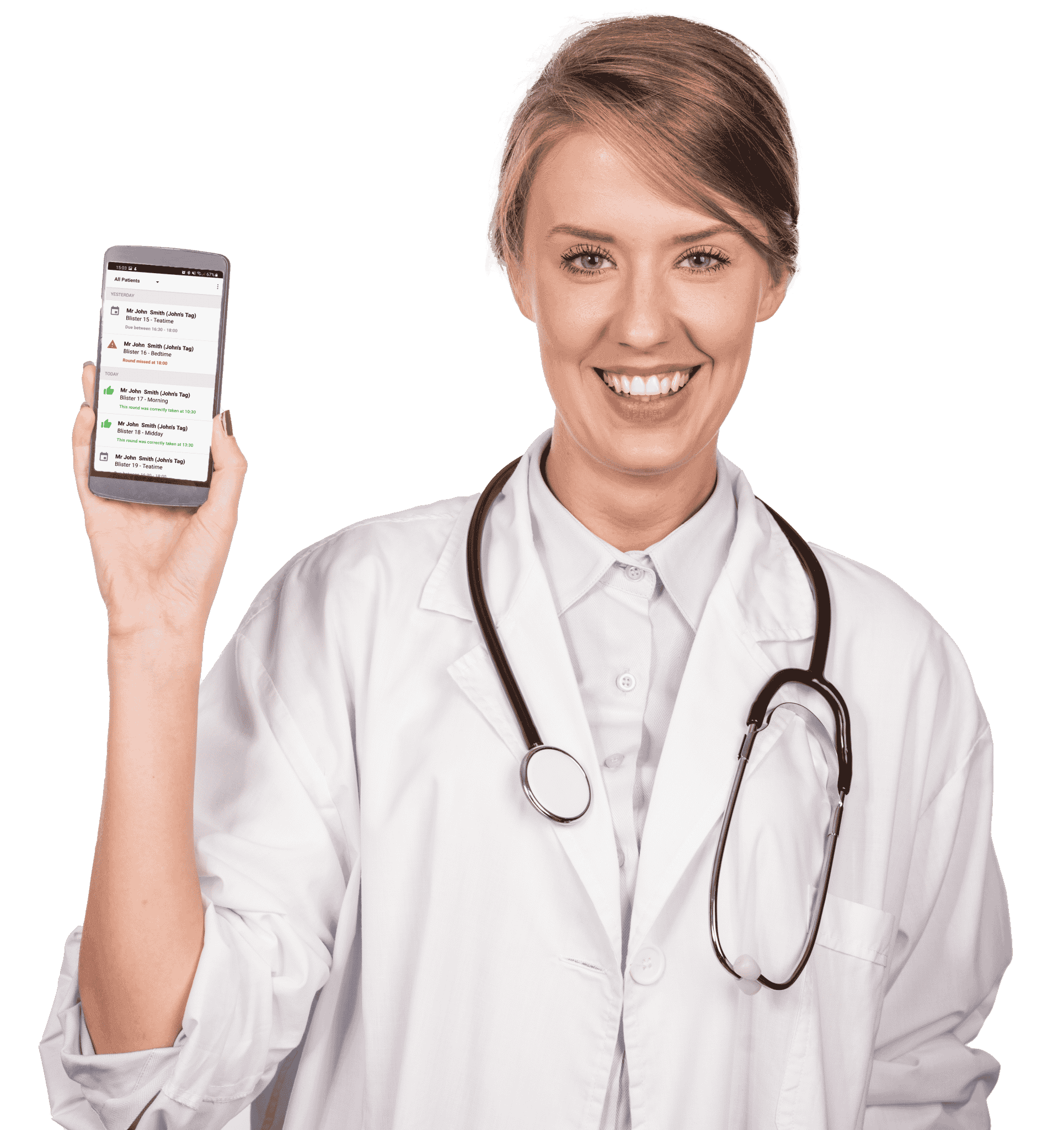 Pharmacist using the YOURmeds system